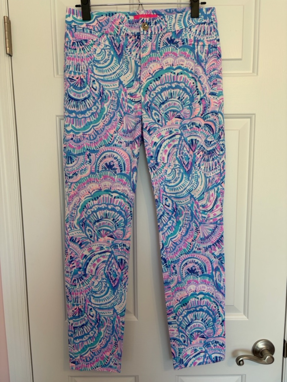 Lilly Pulitzer Kelly Ankle Pants in Multi Happy as a Calm, Size 4